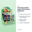 PORTAMINAS PILOT SUPER GRIP 0,5MM EXPOSITOR - características principales