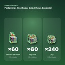 PORTAMINAS PILOT SUPER GRIP 0,5MM EXPOSITOR - formato de venta: paquete de 60, caja de 240
