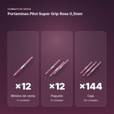 PORTAMINAS PILOT SUPER GRIP ROSA 0,5MM - formato de venta: paquete de 12, caja de 144