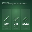 PORTAMINAS PILOT SUPER GRIP VERDE CLARO 0,5MM - formato de venta: paquete de 12, caja de 144