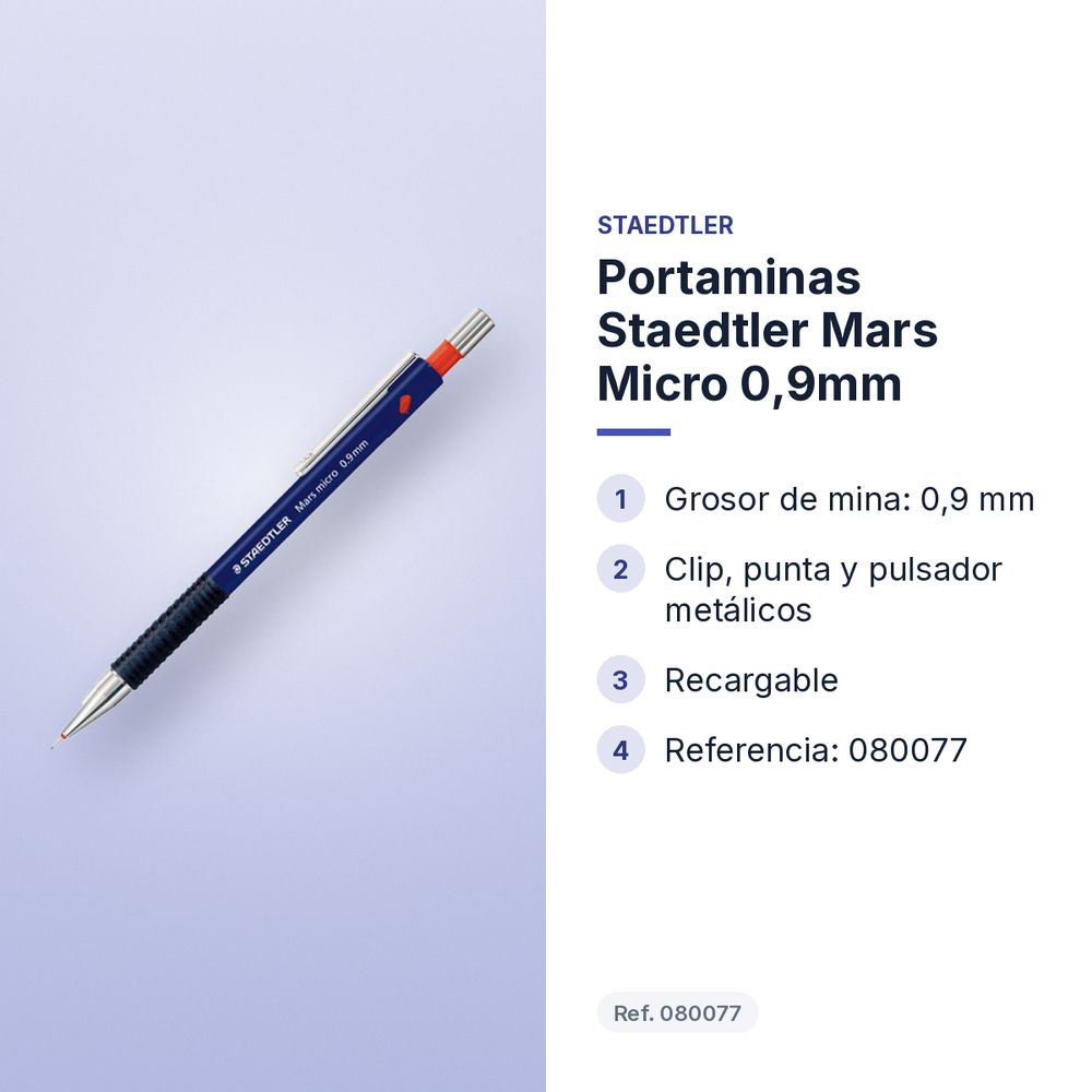PORTAMINAS STAEDTLER MARS MICRO 0,9MM - características principales