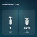 PULVERIZADOR BOTE  0,4 LITROS - formato de venta: caja de 20
