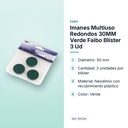 IMANES MULTIUSO REDONDOS 30MM VERDE FAIBO BLÍSTER 3 UD - características principales