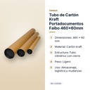 TUBO DE CARTÓN KRAFT PORTADOCUMENTOS FAIBO 460X60MM - características principales