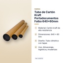 TUBO DE CARTÓN KRAFT PORTADOCUMENTOS FAIBO 640X60MM - características principales