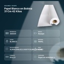 PAPEL BLANCO EN BOBINA 31 CM 42 KILOS - resumen de atributos