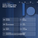 PAPEL KRAFT AZUL ROLLO 1x25M 65G  - resumen de atributos