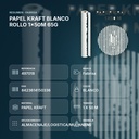 PAPEL KRAFT BLANCO ROLLO 1x50M 65G - resumen de atributos