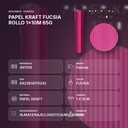 PAPEL KRAFT FUCSIA ROLLO 1x10M 65G - resumen de atributos