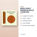 PAPEL KRAFT NARANJA ROLLO 1x50M 65G - características principales