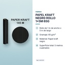 PAPEL KRAFT NEGRO ROLLO 1x5M 65G - características principales