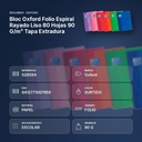 BLOC OXFORD FOLIO ESPIRAL RAYADO LISO 80 HOJAS 90 G/M² TAPA EXTRADURA - resumen de atributos