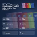 BLOC OXFORD FOLIO ESPIRAL RAYADO PAUTA 3,5MM 80 HOJAS 90 G/M² TAPA EXTRADURA - resumen de atributos