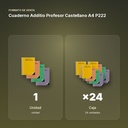 CUADERNO ADDITIO PROFESOR CASTELLANO A4 P222 - formato de venta: caja de 24
