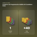 CUADERNO DE PROGRAMACIÓN ADDITIO A4 CASTELLANO P202 - formato de venta: caja de 40
