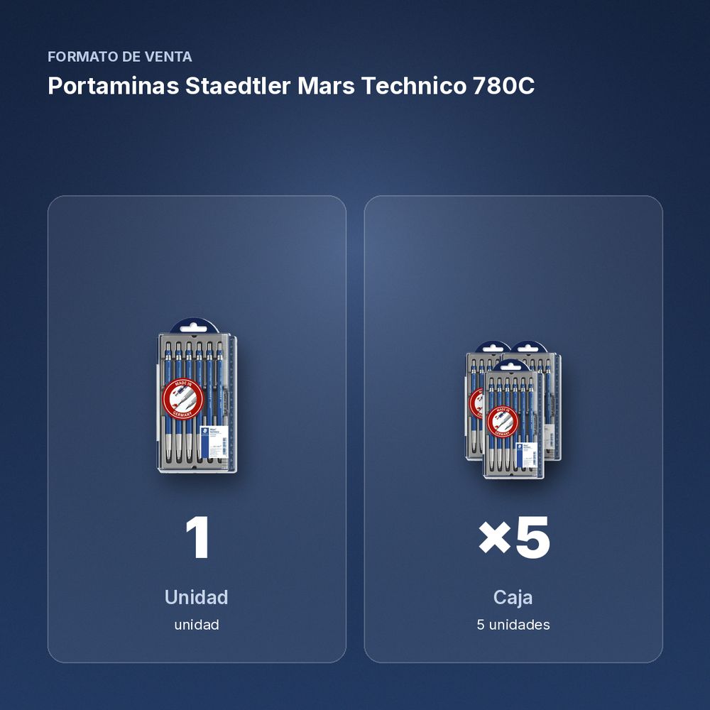 PORTAMINAS STAEDTLER MARS TECHNICO 780C - formato de venta: caja de 5