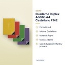 CUADERNO DÚPLEX ADDITIO A4 CASTELLANO P142 - características principales