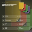 CUADERNO NOTAS ADDITIO A4 CASTELLANO P112 - resumen de atributos