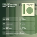 PAPEL KRAFT VERDE ROLLO 1x25M 65G - resumen de atributos