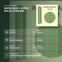 PAPEL KRAFT VERDE ROLLO 1x5M 65G - resumen de atributos