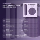 PAPEL KRAFT VIOLETA ROLLO 1x5M 65G - resumen de atributos