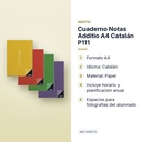 CUADERNO NOTAS ADDITIO A4 CATALÁN P111 - características principales