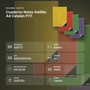 CUADERNO NOTAS ADDITIO A4 CATALÁN P111 - resumen de atributos