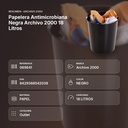 PAPELERA ANTIMICROBIANA NEGRA ARCHIVO 2000 18 LITROS - resumen de atributos