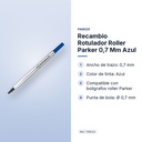 RECAMBIO  ROTULADOR ROLLER PARKER  0,7 MM AZUL - características principales
