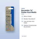 RECAMBIO "B" PARKER AZUL MEDIO - características principales