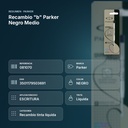 RECAMBIO "B" PARKER NEGRO MEDIO - resumen de atributos