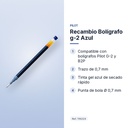 RECAMBIO BOLÍGRAFO G-2 AZUL - características principales