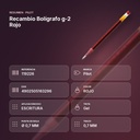 RECAMBIO BOLÍGRAFO G-2 ROJO - resumen de atributos