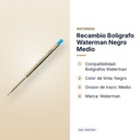 RECAMBIO BOLIGRAFO WATERMAN NEGRO MEDIO - características principales