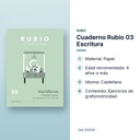 CUADERNO RUBIO 03 ESCRITURA  - características principales
