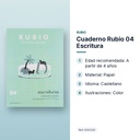 CUADERNO RUBIO 04 ESCRITURA  - características principales