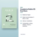 CUADERNO RUBIO 05 ESCRITURA - características principales
