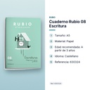 CUADERNO RUBIO 08 ESCRITURA  - características principales