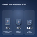 CUADERNO RUBIO 1 COMPETENCIA LECTORA - formato de venta: paquete de 5, caja de 40