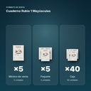 CUADERNO RUBIO 1 MAYÚSCULAS  - formato de venta: paquete de 5, caja de 40