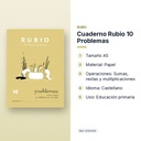 CUADERNO RUBIO 10 PROBLEMAS - características principales