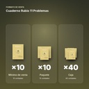 CUADERNO RUBIO 11 PROBLEMAS  - formato de venta: paquete de 10, caja de 40