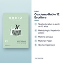 CUADERNO RUBIO 12 ESCRITURA  - características principales