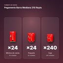 PEGAMENTO BARRA MEDIANA 21G RAYLU - formato de venta: paquete de 24, caja de 240