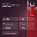 RECAMBIO PILOT V BOARD MASTER ROJO - resumen de atributos