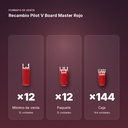 RECAMBIO PILOT V BOARD MASTER ROJO - formato de venta: paquete de 12, caja de 144