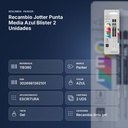 RECAMBIO JOTTER PUNTA MEDIA AZUL BLISTER 2 UNIDADES - resumen de atributos