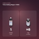 TINTA EDDING NEGRA T-1000  - formato de venta: caja de 6