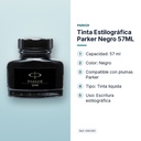 TINTA ESTILOGRÁFICA PARKER NEGRO 57ML - características principales