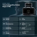 TINTA ESTILOGRÁFICA PARKER NEGRO 57ML - resumen de atributos